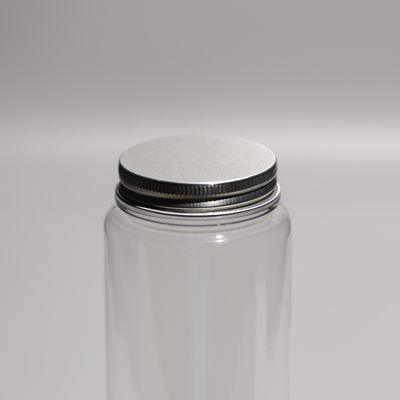 Tight Sealing 500ML Plastic PET Bottle Round With Screw On Aluminum Lid