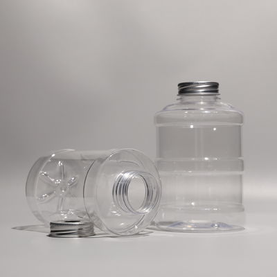 Food Grade 500ml Plastic PET Bottle BPA Free Customized Logo With Screw On Lids