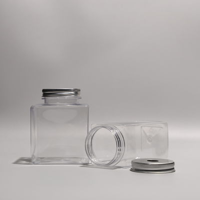 500ml Transparent Plastic PET Beverage Bottles With Recyclable Cap For Food Storage