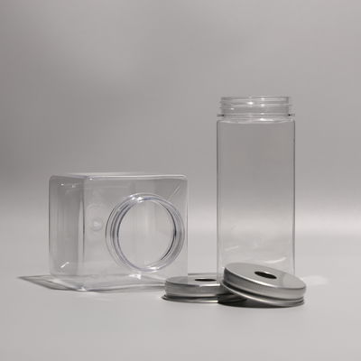 Customized Color PET Plastic Bottle with Screw On Lid for Beverages