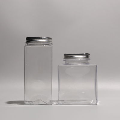 Rectangular PET Juice Bottles Plastic Boba Tea Bottles Customized With Tight Seal