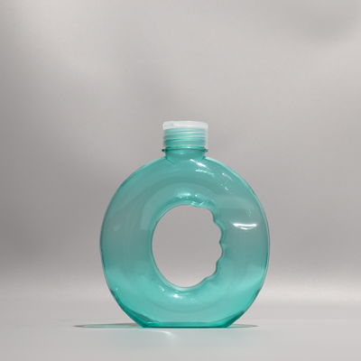 Ring Shape Empty Plastic PET Bottle 500ml With Screw Lid For Juice Beverage