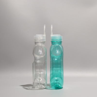 Ring Shape Empty Plastic PET Bottle 500ml With Screw Lid For Juice Beverage