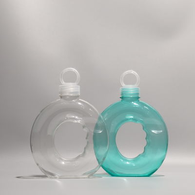 Customized PET Bottle with Ring Shape and Aluminum Lid For Water