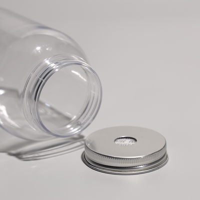 Customized Color Round BPA Free PET Plastic Bottles U shape  with Screw On Lid