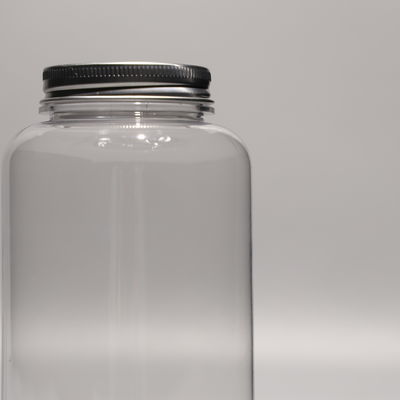 Round Clear Plastic PET Bottle With Customized Logo And SGS Certification