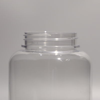 Round Clear Plastic PET Bottle With Customized Logo And SGS Certification