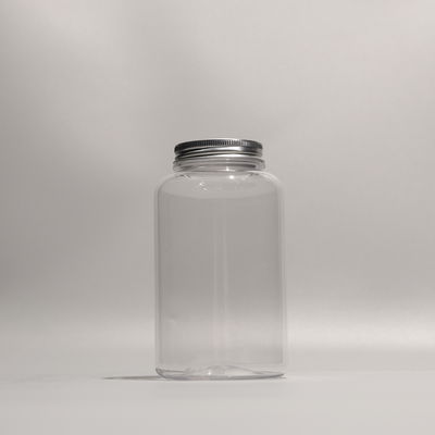 Custom Logo Printed Plastic Boba Tea Juice Bottle with Screw Cap Lid