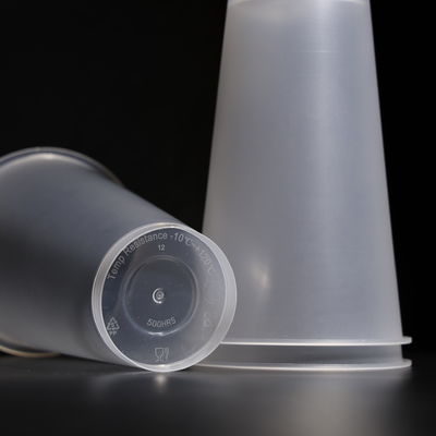 Disposable Plastic PP Cups With Lid For Cold Drinks And Coffee