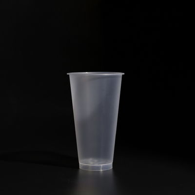Disposable Plastic PP Cups With Lid For Cold Drinks And Coffee