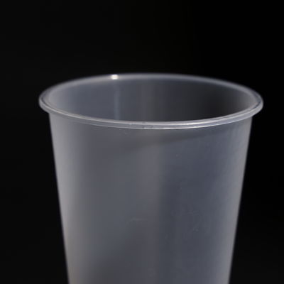 Disposable Plastic PP Cups With Lid For Cold Drinks And Coffee