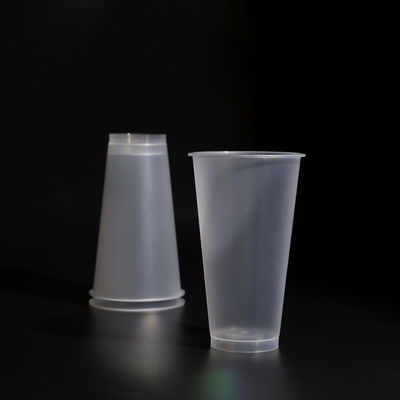 17OZ PP cốc nhựa với logo tùy chỉnh và nắp cho nước trái cây