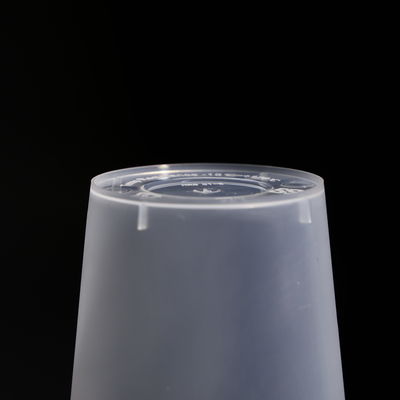 Customized Logo Printable PP Plastic Flat Lid Round Cup
