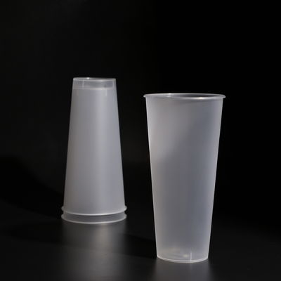 Clear Round PP Plastic Disposable Cup For Takeaway Juice Coffee Boba Tea