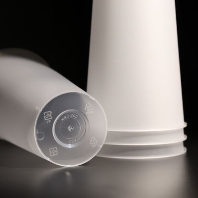 700ML Clear Polypropylene Plastic PP Cup Round PP Cups For Milk Tea Custom Logo