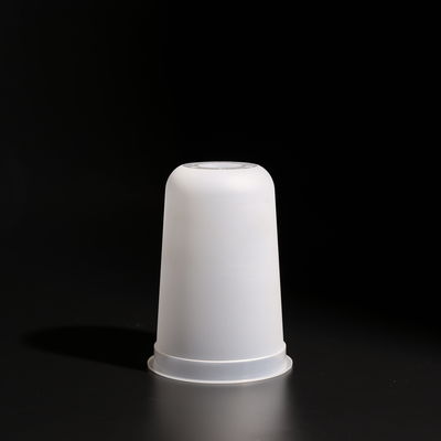 U Shape Disposable Clear/White PP Plastic Cup With Flat/Dome Lid
