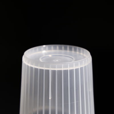Crystal Clear Plastic PP Cup With Lids For Iced Beverage FDA Approved