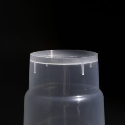 14OZ Transparent Plastic PP Juice Cups BPA Free Round With Flat / Dome Lid