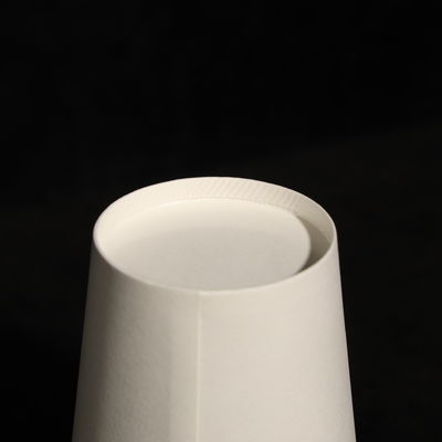 12OZ Capacity Disposable Paper Cup Eco Friendly With Snap On Lid For Coffee