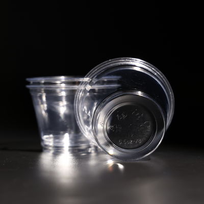 Customized Printed Logo PET Cup Clear Plastic Cup For Cold Coffee