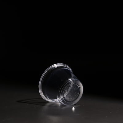 Stackable Clear Plastic PET Cup for Cold Beverages With Flat/Dome Lid
