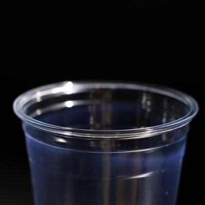 Coppa PET monouso in plastica con logo personalizzato per bevande fredde