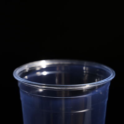 Устойчивые 600 мл пластиковые PET чашки Складируемые пластиковые холодные чашки для кофе без BPA