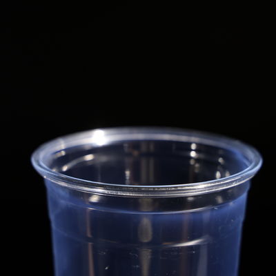 فنجان های نوشیدنی های سرد 20 اونسی پلاستیکی PET با گنبد/پوش صاف