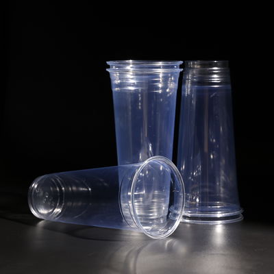 Soğuk içecekler için sızdırmaz, yığılabilir, temiz, tek kullanımlık PET bardak, Soğuk meyve suyu