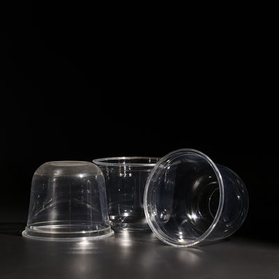12oz Clear Plastic PET Cup With Lid For Cold Beverages Cold Juice Boba Tea