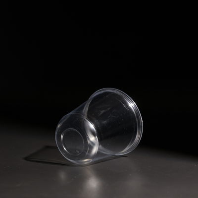 400 ml διαφανή πλαστικά φλιτζάνια PET με κάλυμμα για χυμό