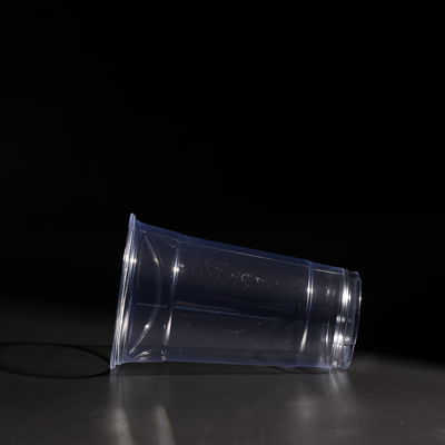BPA Free Clear Disposable Plastic PET Cups For Cold Drinks With Lid
