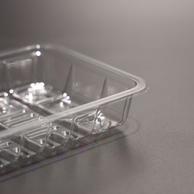 FAD Certified PET Disposable Plastic Food Plate for Safe Food Packaging Tray