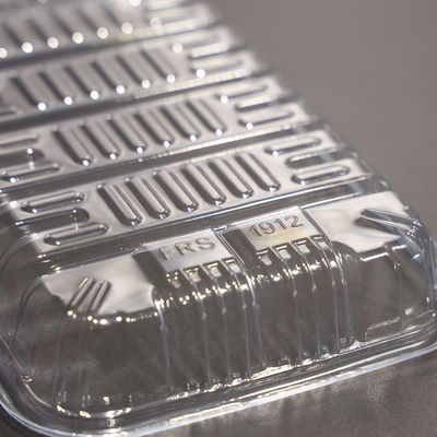 Thẻ nhựa PET thân thiện với môi trường để phục vụ thực phẩm thuận tiện cho thịt trái cây rau củ