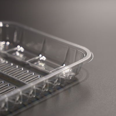 Disposable Plastic PET Plate Takeaway Convenient Food Container