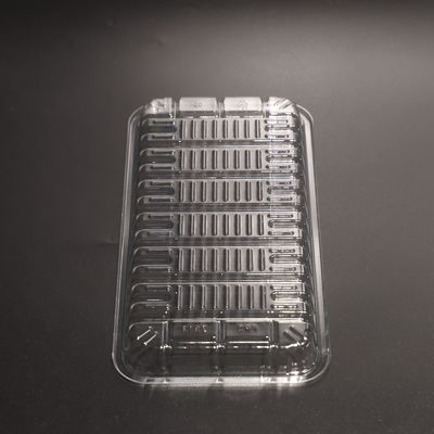 SGS Certified PET Plastic Food Tray Leak Proof Disposable Food Packaging Tray