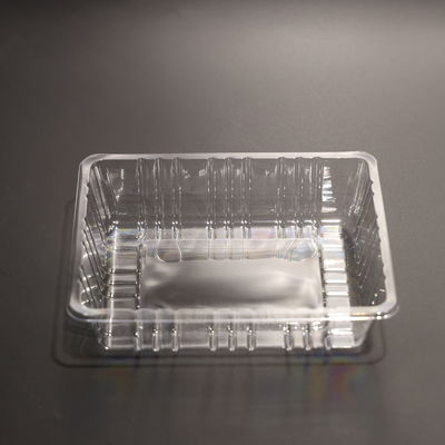 Customized Printed PET Plastic Rectangular Food Tray For Fresh Fruit