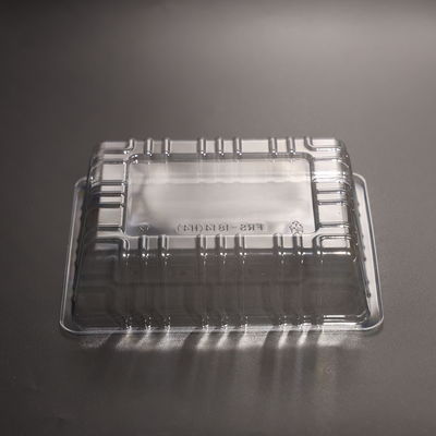 Customized Printed PET Plastic Rectangular Food Tray For Fresh Fruit