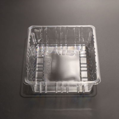 安全 透明 プラスチック 立方形 食品 トレイ 環境 に 優しい 多用途 マイクロウェーブ セーフ