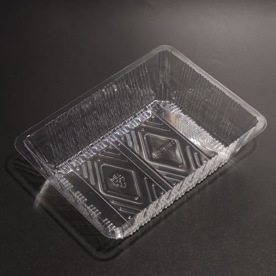 अनुकूलित मुद्रण के साथ बीपीए मुक्त डिस्पोजेबल पीईटी खाद्य प्लेट ट्रे
