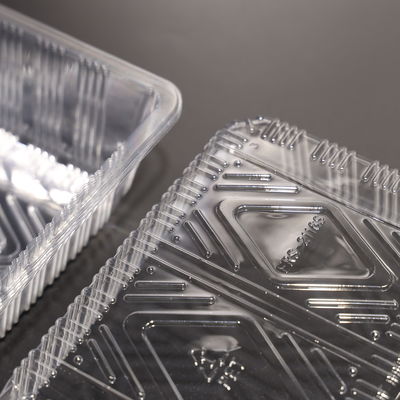 Eco Friendly BPA Free Disposable Plastic PET Food Tray For Food Packaging