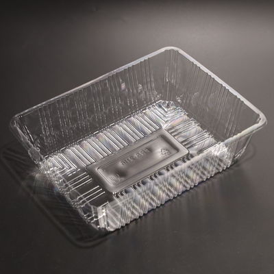 Disposable Clear PET Plastic Tray Plate for Durable and Strong Food Packaging