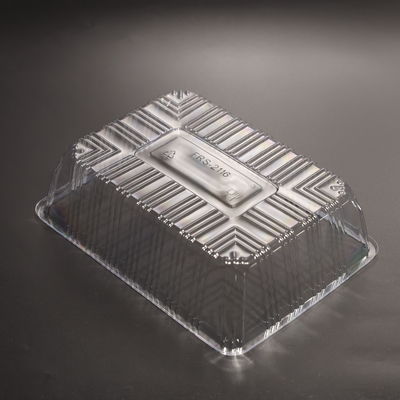 Tek kullanımlık dikdörtgen plastik yemek tepsisi fırıncılık için çevre dostu