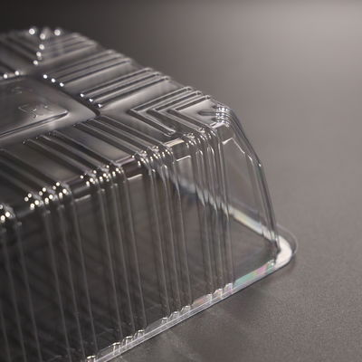 Tek kullanımlık dikdörtgen plastik yemek tepsisi fırıncılık için çevre dostu