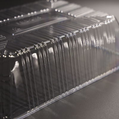 Customized Logo Disposable Plastic Food Trays PET Packaging Container