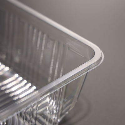 Clear Plastic Food Serving Tray for Fresh Vegetable Fruit