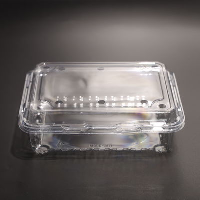 Clear PET Plastic Food Storage Containers with Lids