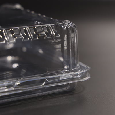 Clear PET Plastic Food Storage Containers with Lids