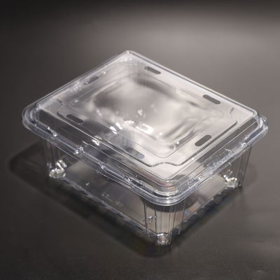 بسته بندی مستطیل مواد غذایی ظروف پلاستیکی PET ظروف ذخیره سازی مواد غذایی سازگار با محیط زیست