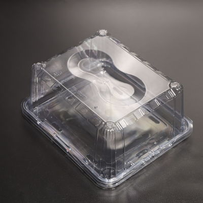 بسته بندی مستطیل مواد غذایی ظروف پلاستیکی PET ظروف ذخیره سازی مواد غذایی سازگار با محیط زیست